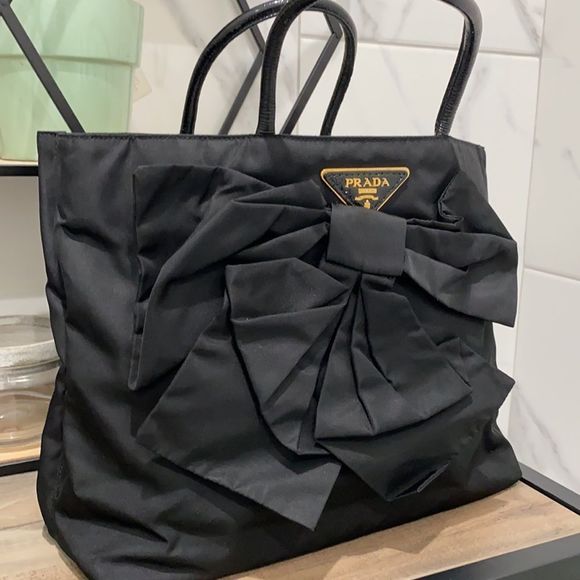PRADA Tessuto Bow Tote bag - Picture 3 of 15